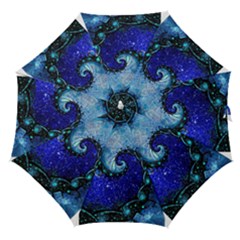 Nocturne Of Scorpio, A Fractal Spiral Painting Straight Umbrellas by jayaprime