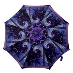 Beautiful Violet Spiral For Nocturne Of Scorpio Hook Handle Umbrellas (medium) by jayaprime