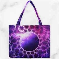 Beautiful Violet Nasa Deep Dream Fractal Mandala Mini Tote Bag by jayaprime