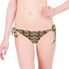 Zig Zag Multicolored Ethnic Pattern Bikini Bottom by dflcprintsclothing