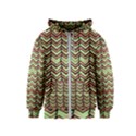 Zig Zag Multicolored Ethnic Pattern Kids  Zipper Hoodie View1