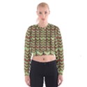 Zig Zag Multicolored Ethnic Pattern Cropped Sweatshirt View1