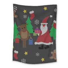 Ugly Christmas Sweater Medium Tapestry by Valentinaart