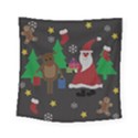 Ugly Christmas Sweater Square Tapestry (Small) View1