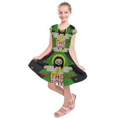 Jesus - Christmas Kids  Short Sleeve Dress by Valentinaart