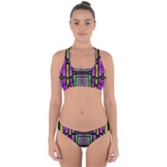 This Is A Cartoon Circle Mouse Cross Back Hipster Bikini Set by pepitasart