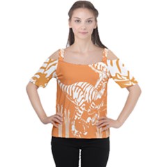 Animals Dinosaur Ancient Times Cutout Shoulder Tee