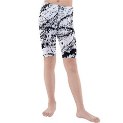 Ink Splatter Texture Kids  Mid Length Swim Shorts by Mariart