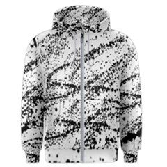 Ink Splatter Texture Men s Zipper Hoodie by Mariart