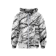 Ink Splatter Texture Kids  Zipper Hoodie by Mariart