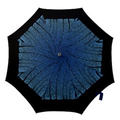 Forest Tree Night Blue Black Man Hook Handle Umbrellas (medium)