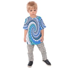 Psycho Hole Chevron Wave Seamless Kids Raglan Tee