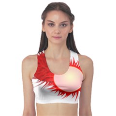 Rambutan Fruit Red Sweet Sports Bra