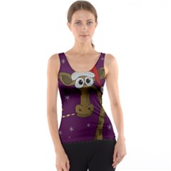 Christmas Giraffe  Tank Top