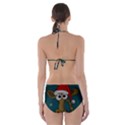 Christmas Giraffe  Cut-Out One Piece Swimsuit View2