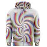 Prismatic Hole Rainbow Men s Zipper Hoodie