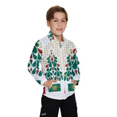 Christmas Tree Present House Star Wind Breaker (kids)