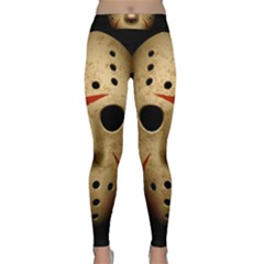 Jason Hockey Goalie Mask Classic Yoga Leggings by Celenk