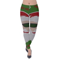 Ugly Christmas Sweater Velvet Leggings by Valentinaart