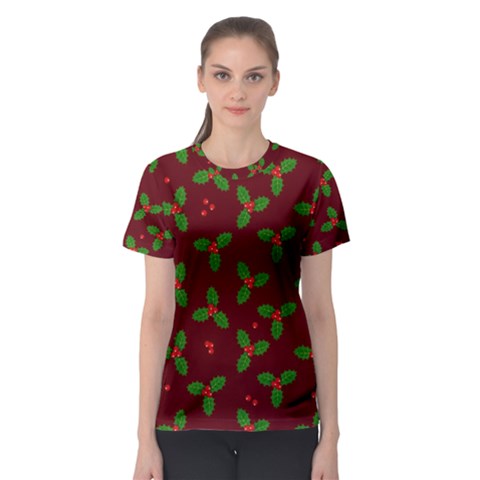 Christmas Pattern Women s Sport Mesh Tee by Valentinaart