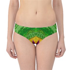 Feathers In The Sunshine Mandala Hipster Bikini Bottoms by pepitasart