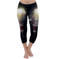 Santa Killer Capri Winter Leggings  by Valentinaart