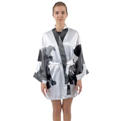 Dalmatian Inspired Silhouette Long Sleeve Kimono Robe by InspiredShadows