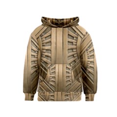 Art Deco Gold Door Kids  Pullover Hoodie by NouveauDesign