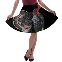 Thanksgiving Turkey A-line Skater Skirt by Valentinaart