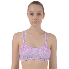 Halftone Dot Background Pattern Line Them Up Sports Bra