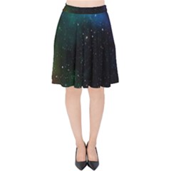 Galaxy Space Universe Astronautics Velvet High Waist Skirt