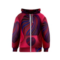 Heart Love Luck Abstract Kids  Zipper Hoodie