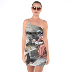 The Birth Of Christ One Soulder Bodycon Dress by Valentinaart