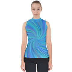 Blue Background Spiral Swirl Shell Top by Celenk