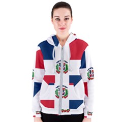 Heart Love Dominican Republic Women s Zipper Hoodie by Celenk