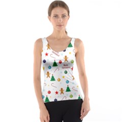 Christmas Pattern Tank Top by Valentinaart