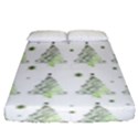 Christmas tree - pattern Fitted Sheet (King Size) View1