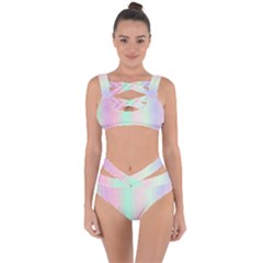 Pattern Bandaged Up Bikini Set  by gasi