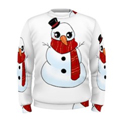 Kawaii Snowman Men s Sweatshirt by Valentinaart