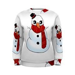 Kawaii Snowman Women s Sweatshirt by Valentinaart