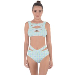 Pattern Bandaged Up Bikini Set  by gasi