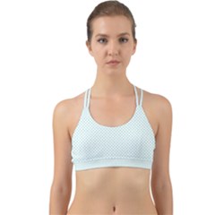 Tiffany Aqua Blue Candy Polkadot Hearts On White Back Web Sports Bra by PodArtist