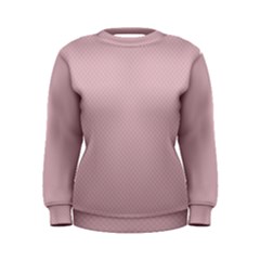 Baby Pink Stitched And Quilted Pattern Women s Sweatshirt by PodArtist