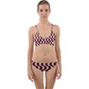 Pattern Wrap Around Bikini Set View1