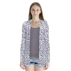 Pattern Drape Collar Cardigan by gasi