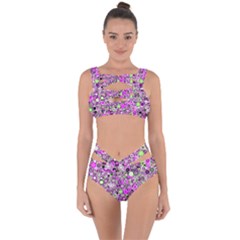 Pattern Bandaged Up Bikini Set  by gasi