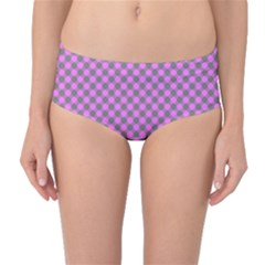 Pattern Mid-waist Bikini Bottoms by gasi