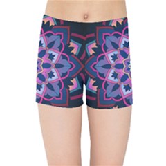 Mandala Circular Pattern Kids Sports Shorts