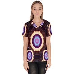 Mandala Art Design Pattern Scrub Top