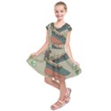 Egyptian Woman Wings Design Kids  Short Sleeve Dress View1